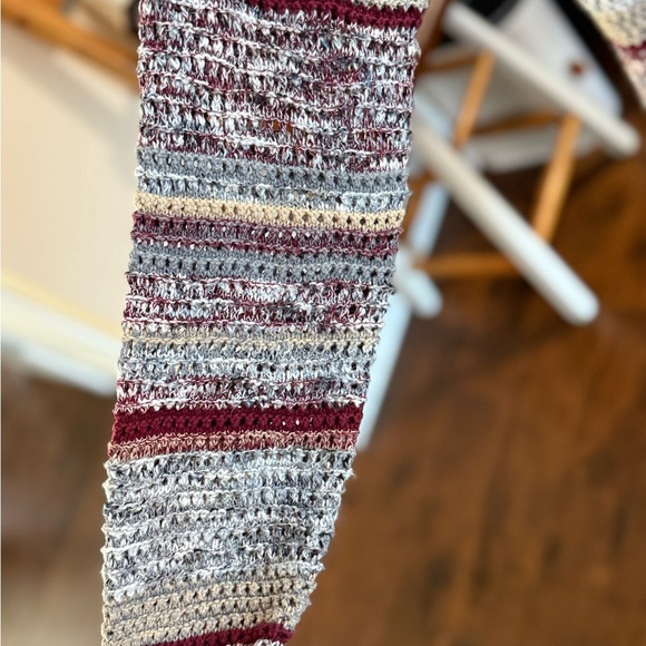 Knox Rose XXL Open Knit Cardigan Sweater - Multicolor Stripes 🍂 - Picture 9 of 16